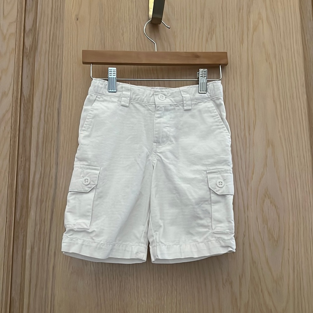 Polo by Ralph Lauren: White cargo shorts. Size 5